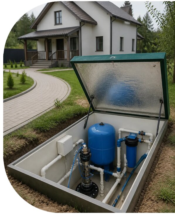 Автономное водоснабжение дома в Мурманске от 154230 р. | АПаруса-Мрм